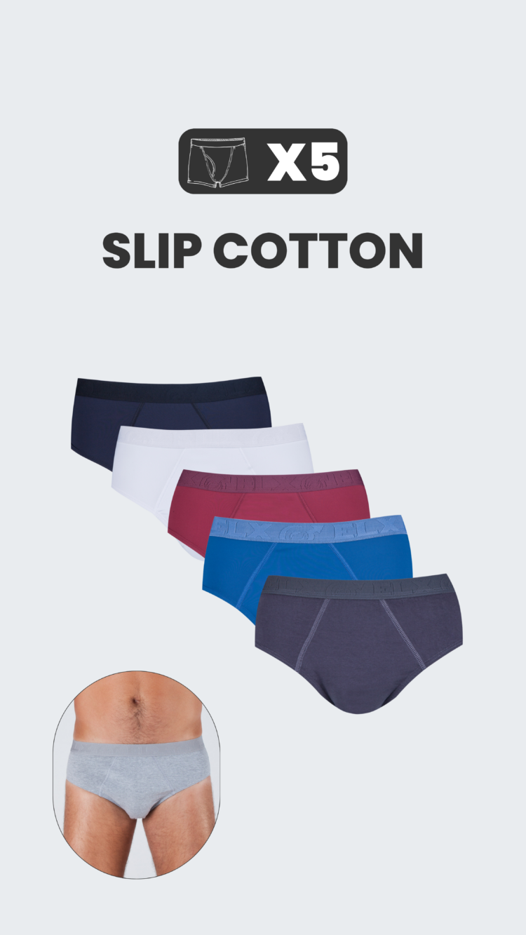 KIT 5 SLIP COTTON LISA - SORTIDAS