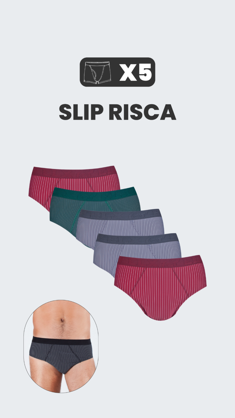 KIT 5 SLIP MICRO RISCA DE GIZ - SORTIDAS