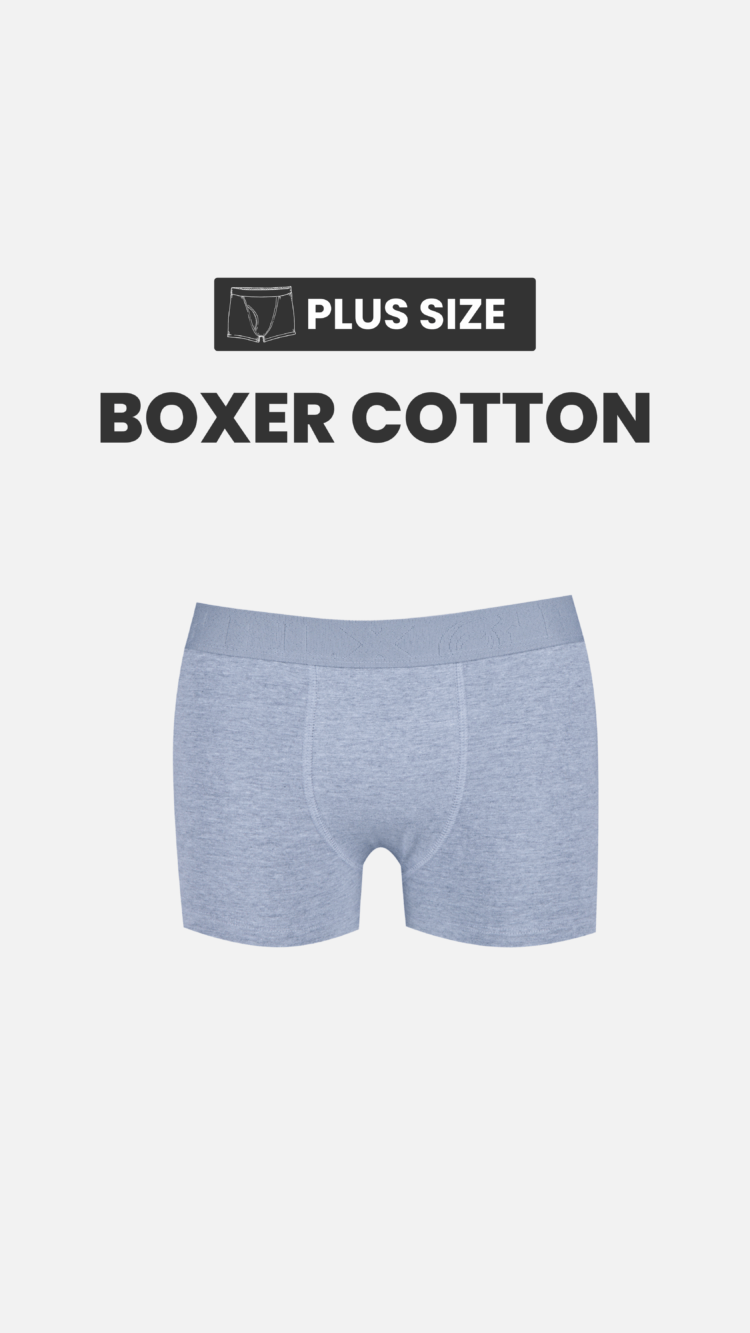 Boxer Plus Size Risca Micro Fibra